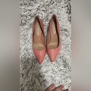 Alfani Red Jeules Pointed Toe Slip On Pumps, 7M